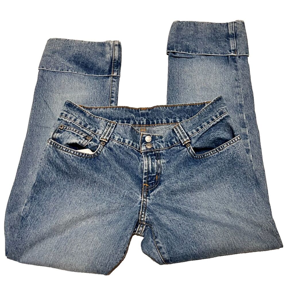 Polo Ralph Lauren Vintage Y2K Cropped Bareback Belted Ladies Jeans 9/10